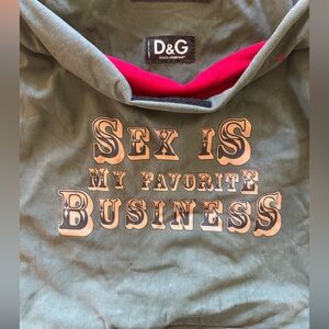 Dolce & Gabbana “Sex is my Favorite Business” shoulder/satchel bag